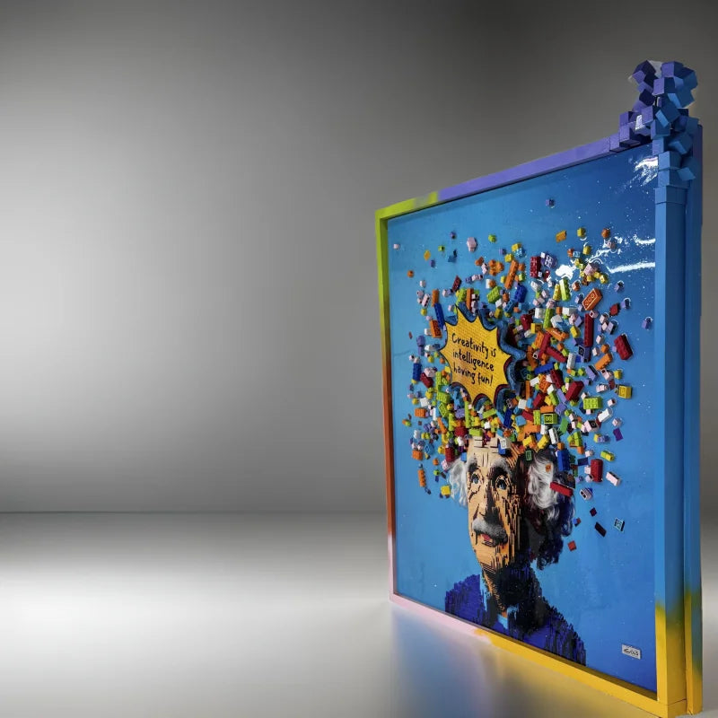 Mixed Media Artwork Real Intelligence Pixelated Frame - Limited Release Artwork