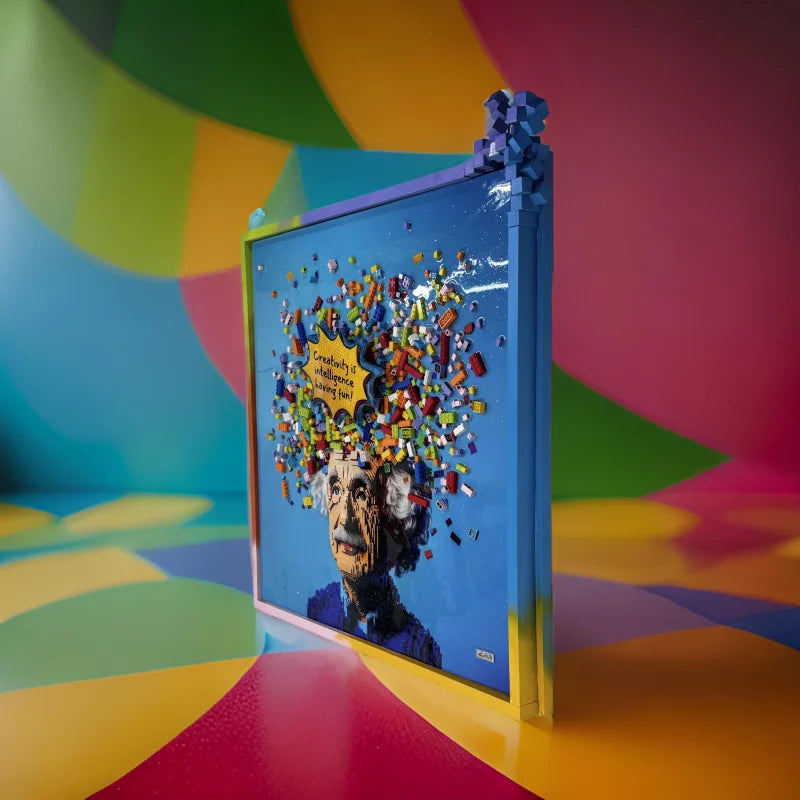 Mixed Media Artwork Real Intelligence Pixelated Frame - Limited Release Artwork