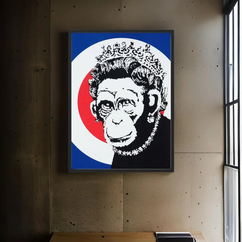 Monkey Queen Canvas Prints Ready to Hang Art - Ready to Hang Canvas Prints