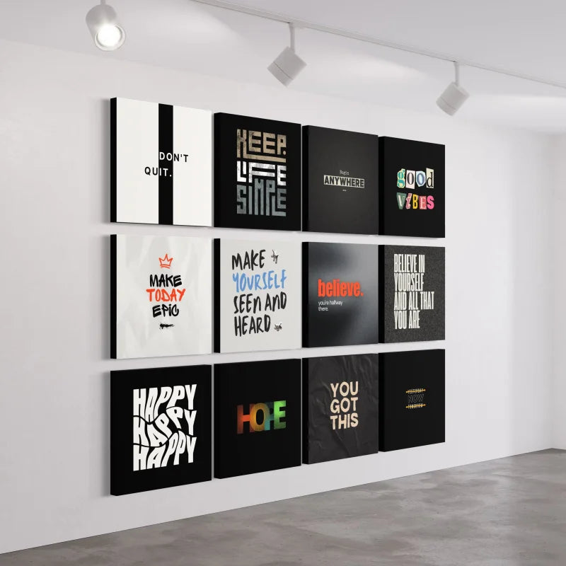 Motivational Canvas Prints for Your Space - Typography & Word Art