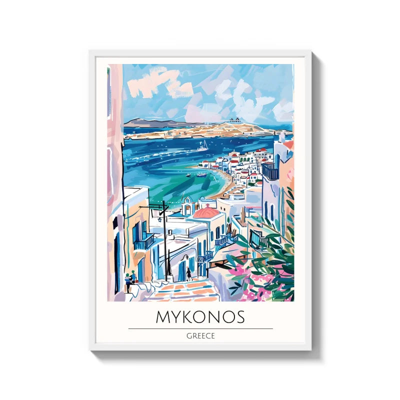 Mykonos Canvas Prints World Tour Collection - Ready to Hang Canvas Prints