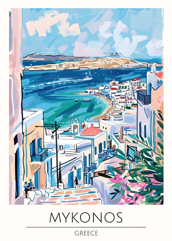Mykonos Canvas Prints World Tour Collection - Ready to Hang Canvas Prints