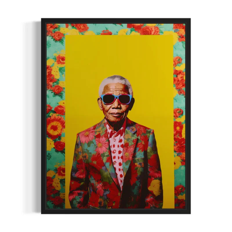 Nelson Mandela Canvas Prints Pop Art Portrait - Ready to Hang Canvas Prints
