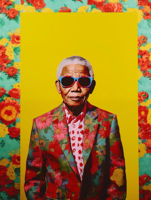 Nelson Mandela Canvas Prints Pop Art Portrait - Ready to Hang Canvas Prints