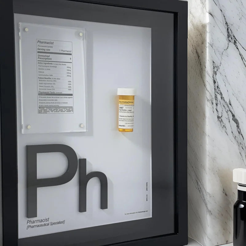 Personalized Elements Collection Nutrition Facts-Style Art - Limited Release Artwork