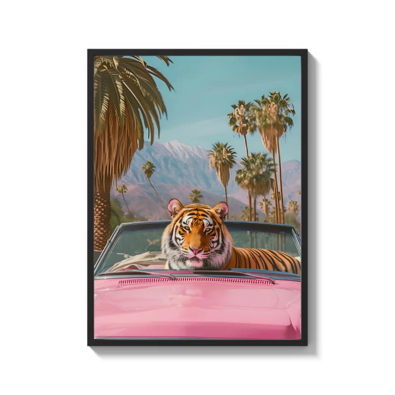 Pink Convertible Tiger Canvas Prints - Ready to Hang Canvas Prints
