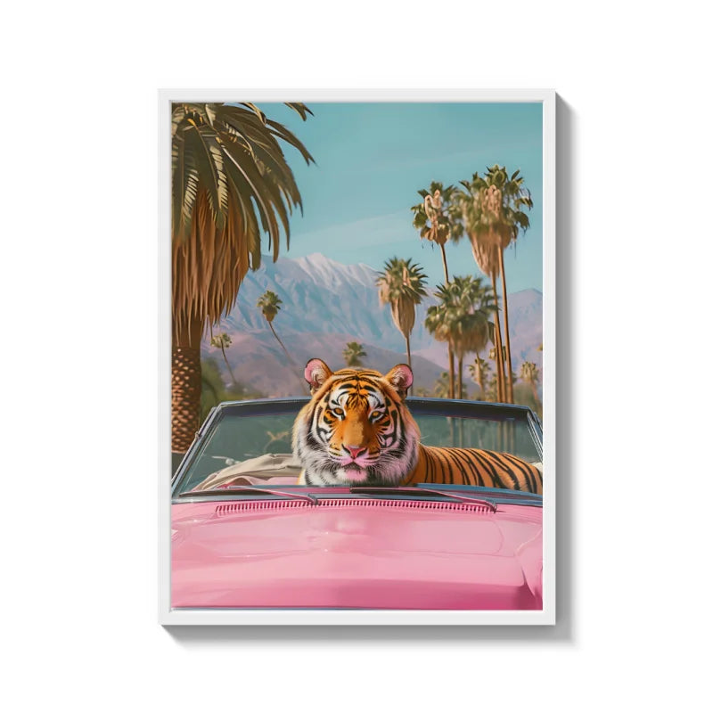 Pink Convertible Tiger Canvas Prints - Ready to Hang Canvas Prints