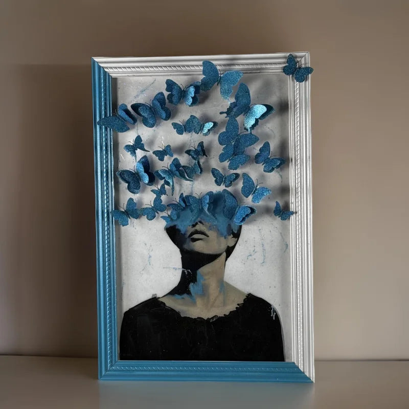 Pollute Your Mind With Beautiful Things Mixed Media Art - Limited Release Artwork