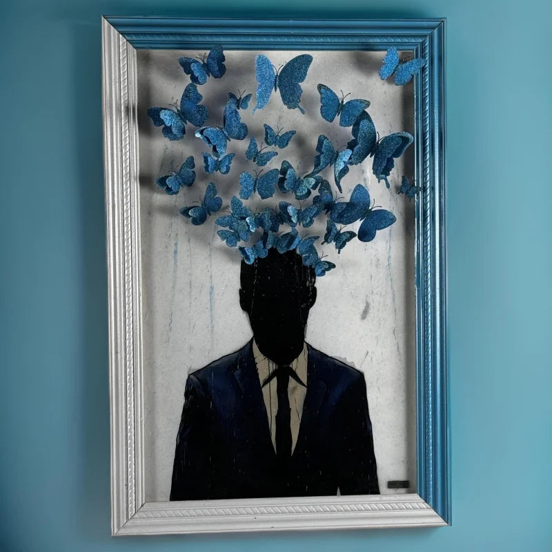 Pollute Your Mind With Beautiful Things Mixed Media Art - Limited Release Artwork