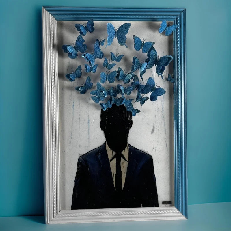 Pollute Your Mind With Beautiful Things Mixed Media Art - Limited Release Artwork