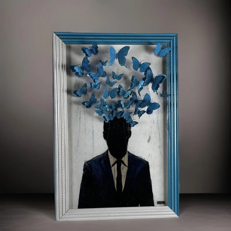 Pollute Your Mind With Beautiful Things Mixed Media Art - Limited Release Artwork