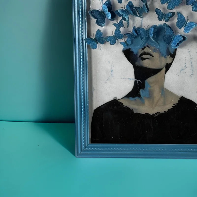 Pollute Your Mind With Beautiful Things Mixed Media Art - Limited Release Artwork