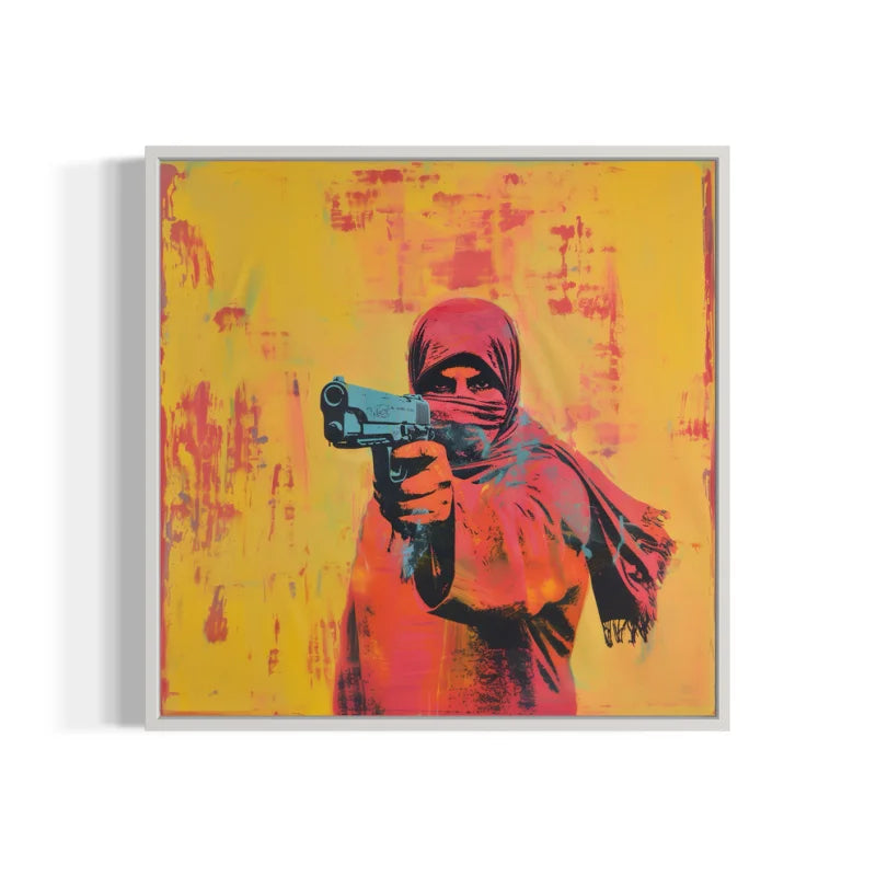 Pop Art Armed Figure Canvas Prints - Pop Art
