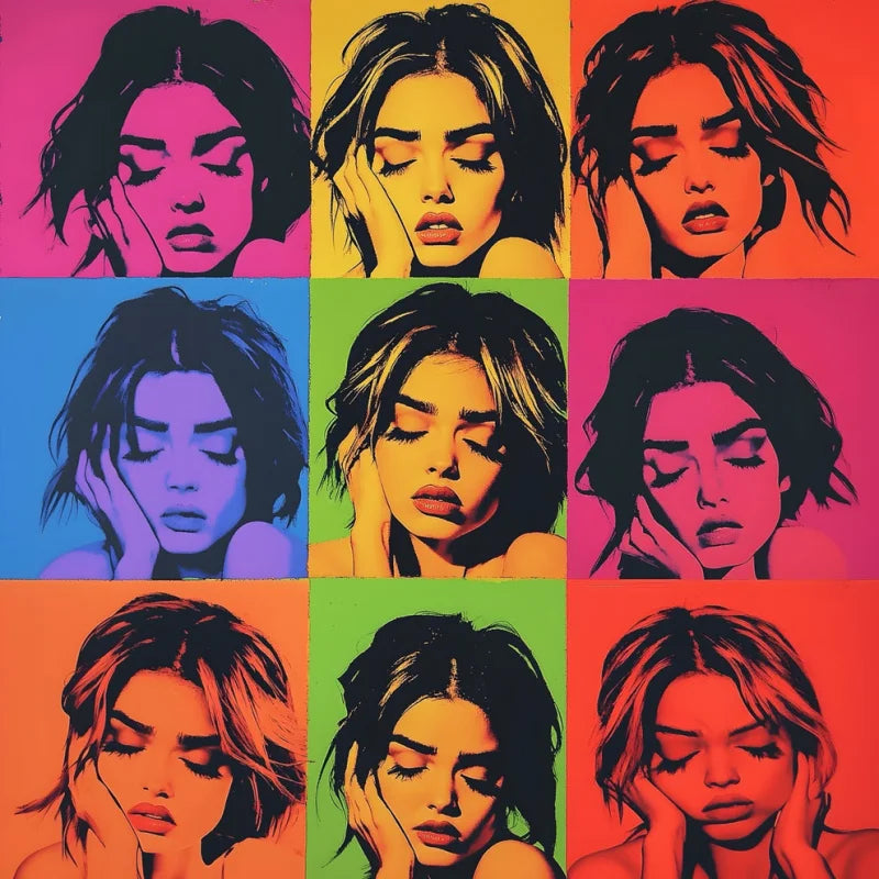 Pop Art Canvas Prints Portrait Collage - Pop Art