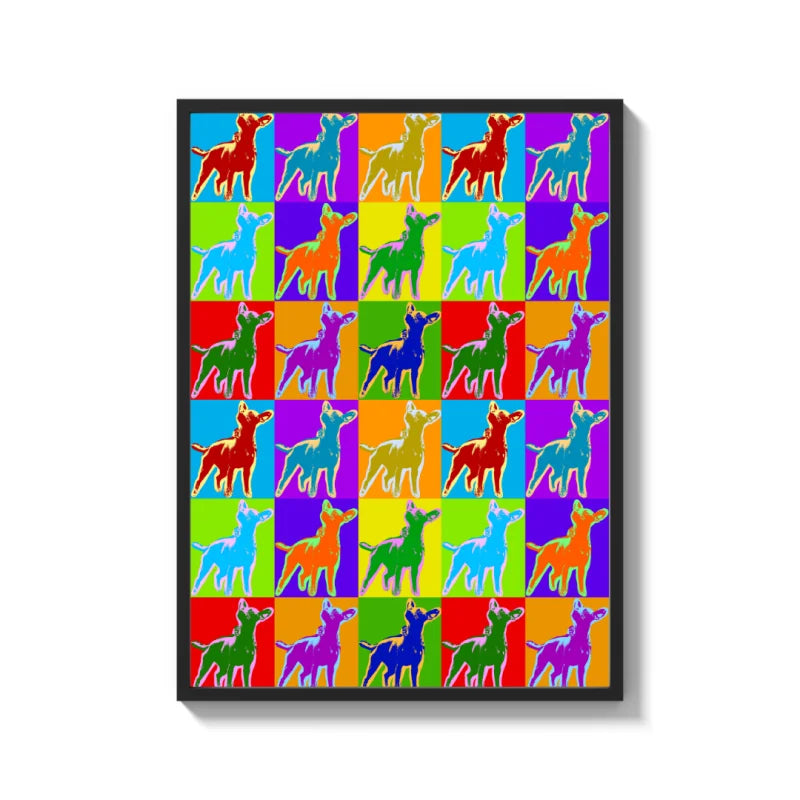 Pop Art Dog Canvas Prints for Walls - Ready to Hang Canvas Prints
