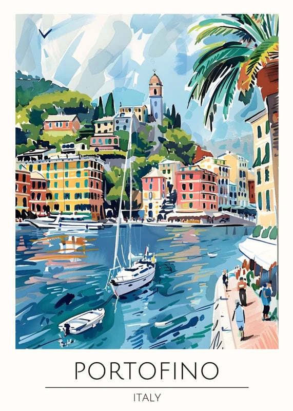 Portofino Italy Canvas Print World Tour Collection - Ready to Hang Canvas Prints
