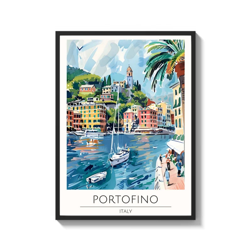 Portofino Italy Canvas Print World Tour Collection - Ready to Hang Canvas Prints