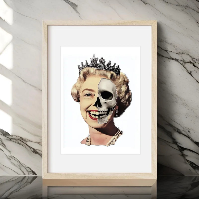 Queen Elizabeth Skull Art Decay Series - Legends & Icons