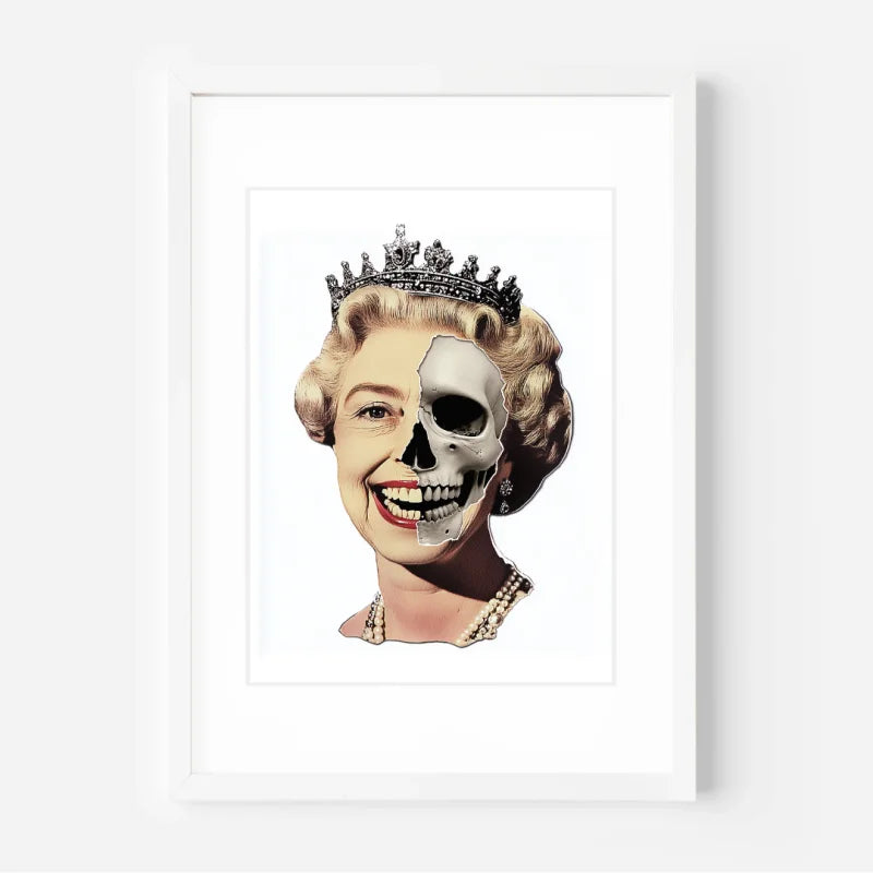 Queen Elizabeth Skull Art Decay Series - Legends & Icons
