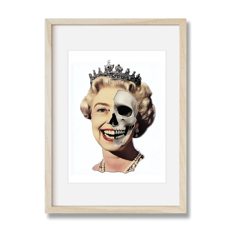 Queen Elizabeth Skull Art Decay Series - Legends & Icons