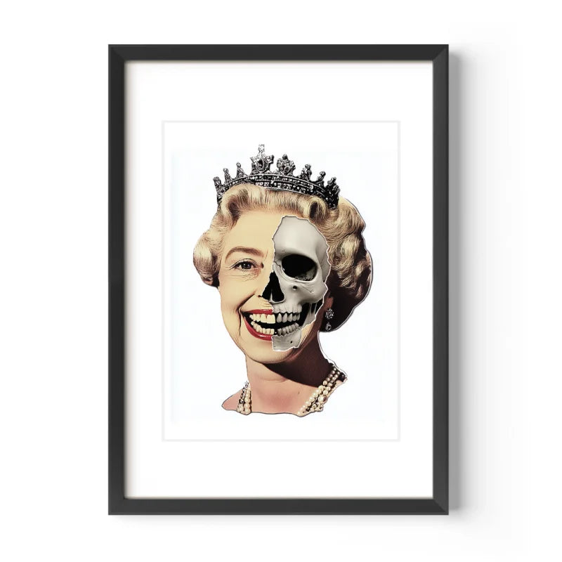 Queen Elizabeth Skull Art Decay Series - Legends & Icons