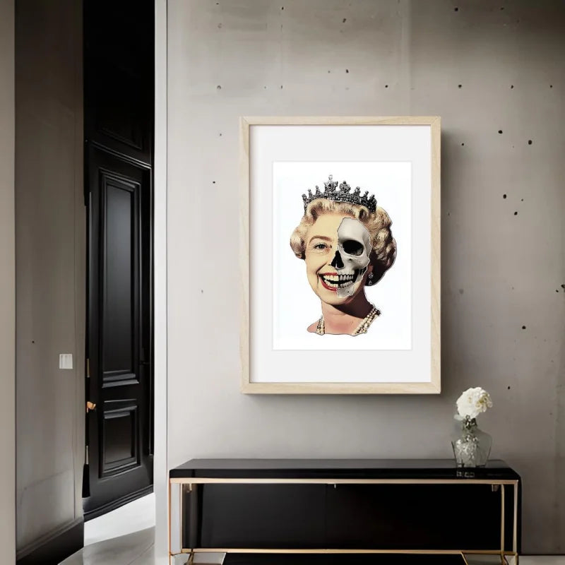 Queen Elizabeth Skull Art Decay Series - Legends & Icons