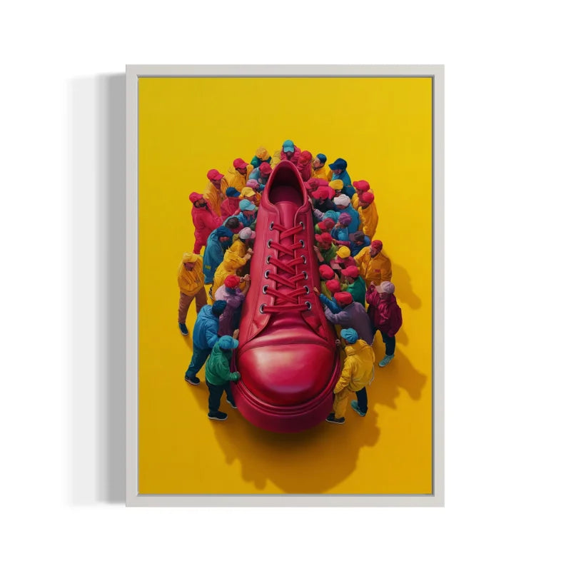 Red Shoe Canvas Prints Artwork - Ready to Hang Canvas Prints