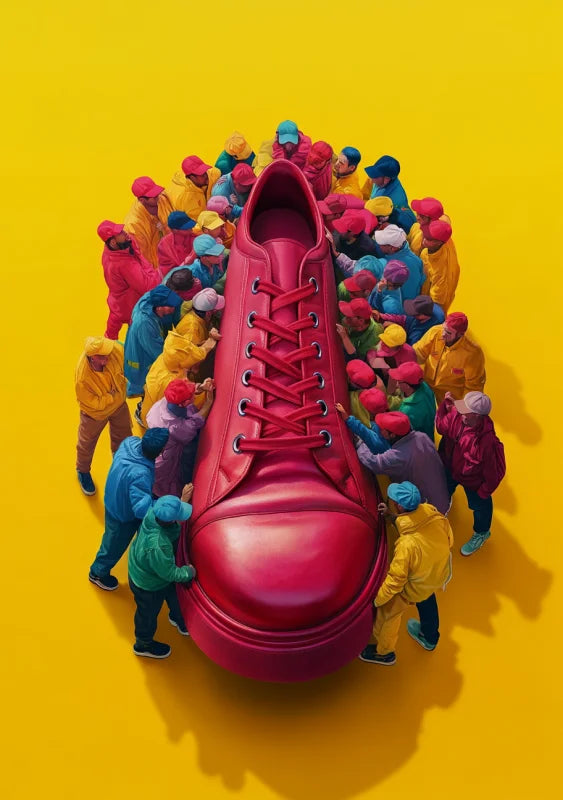 Red Shoe Canvas Prints Artwork - Ready to Hang Canvas Prints