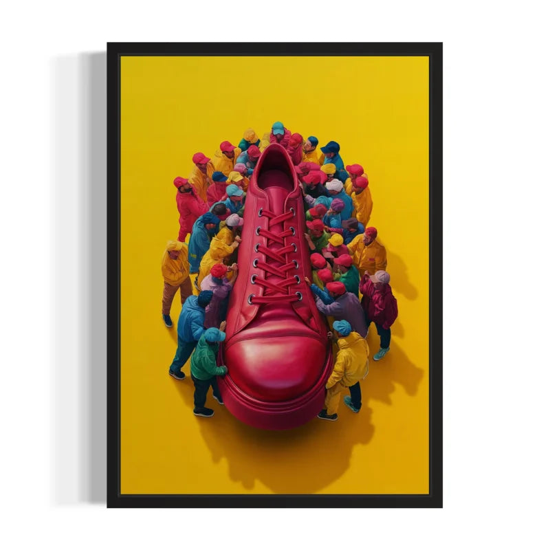 Red Shoe Canvas Prints Artwork - Ready to Hang Canvas Prints