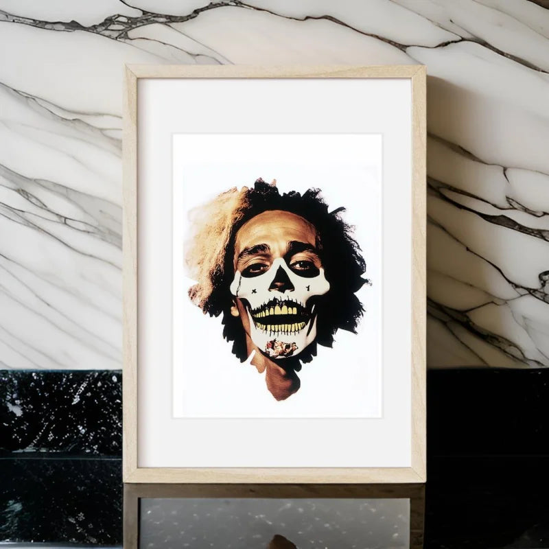 Skull Face Portrait Decay Series Legends and Icons - Legends & Icons