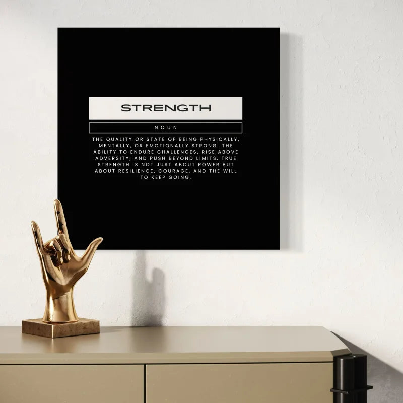 Strength Definition Canvas Prints Word Art - Typography & Word Art
