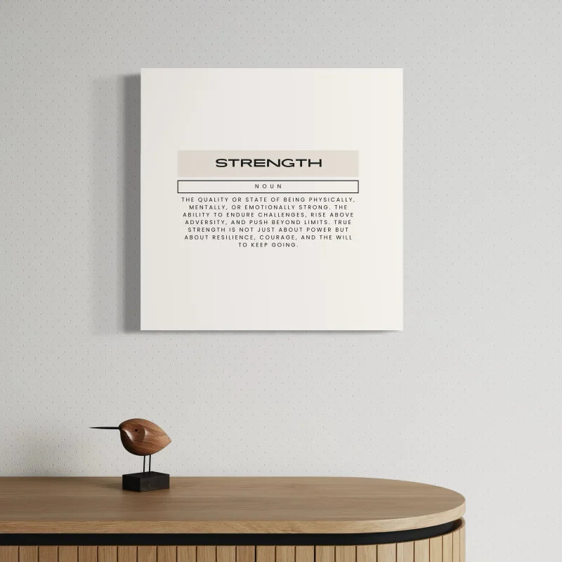 Strength Definition Canvas Prints Word Art - Typography & Word Art