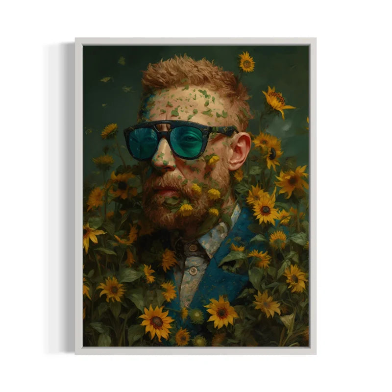 Sunflower Man Canvas Prints Ready to Hang - Ready to Hang Canvas Prints