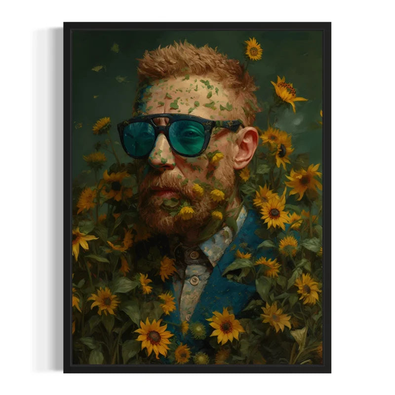 Sunflower Man Canvas Prints Ready to Hang - Ready to Hang Canvas Prints