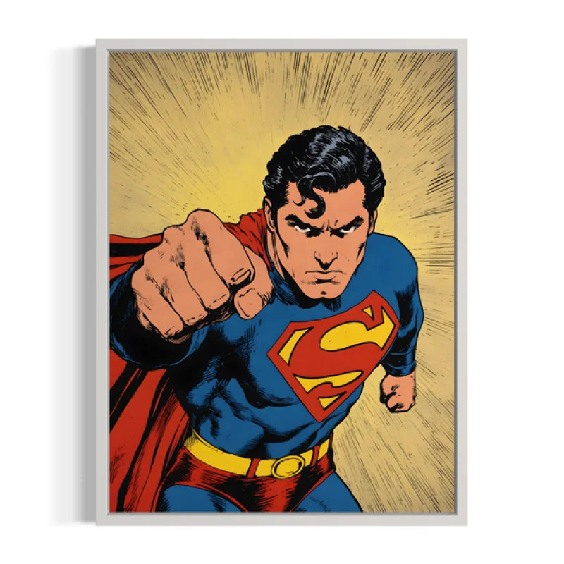Superman Comic Pop Art Canvas Prints - Ready to Hang Canvas Prints