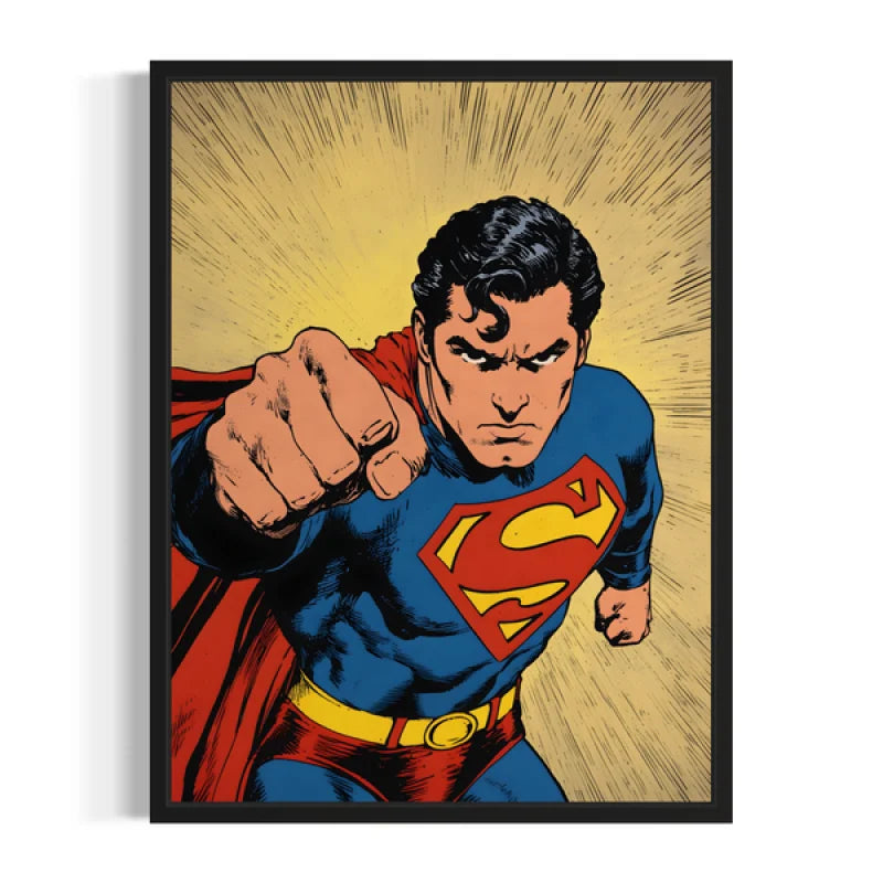 Superman Comic Pop Art Canvas Prints - Ready to Hang Canvas Prints