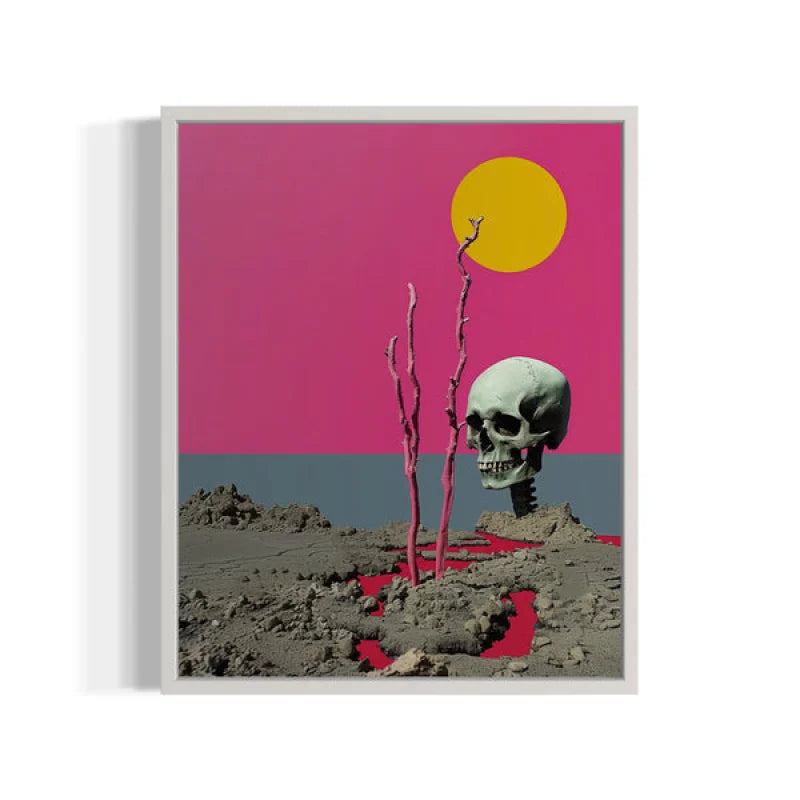 Surreal Skull Canvas Prints Ready to Hang Art - Ready to Hang Canvas Prints