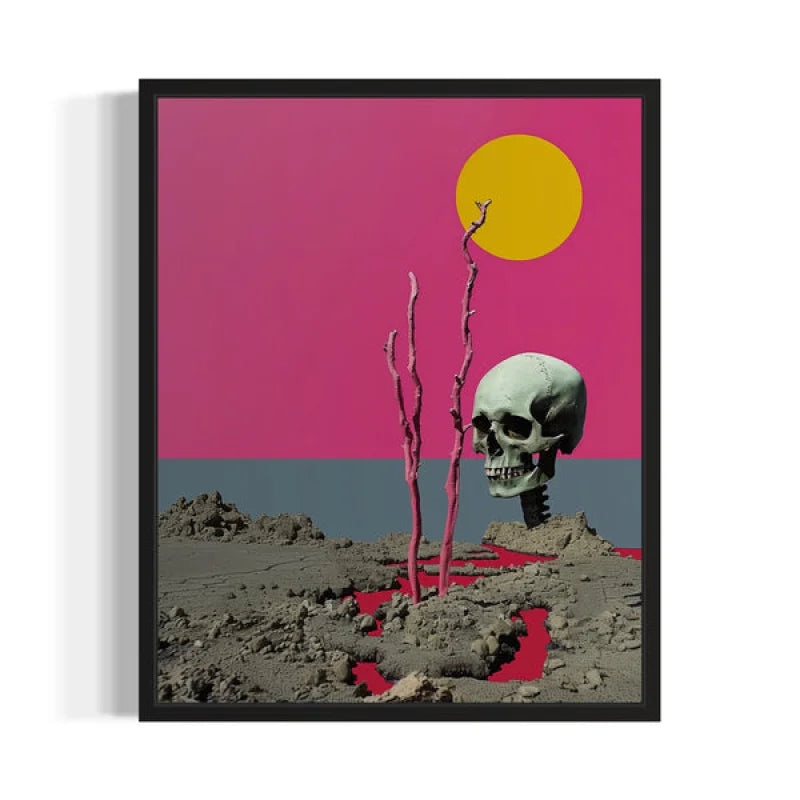 Surreal Skull Canvas Prints Ready to Hang Art - Ready to Hang Canvas Prints