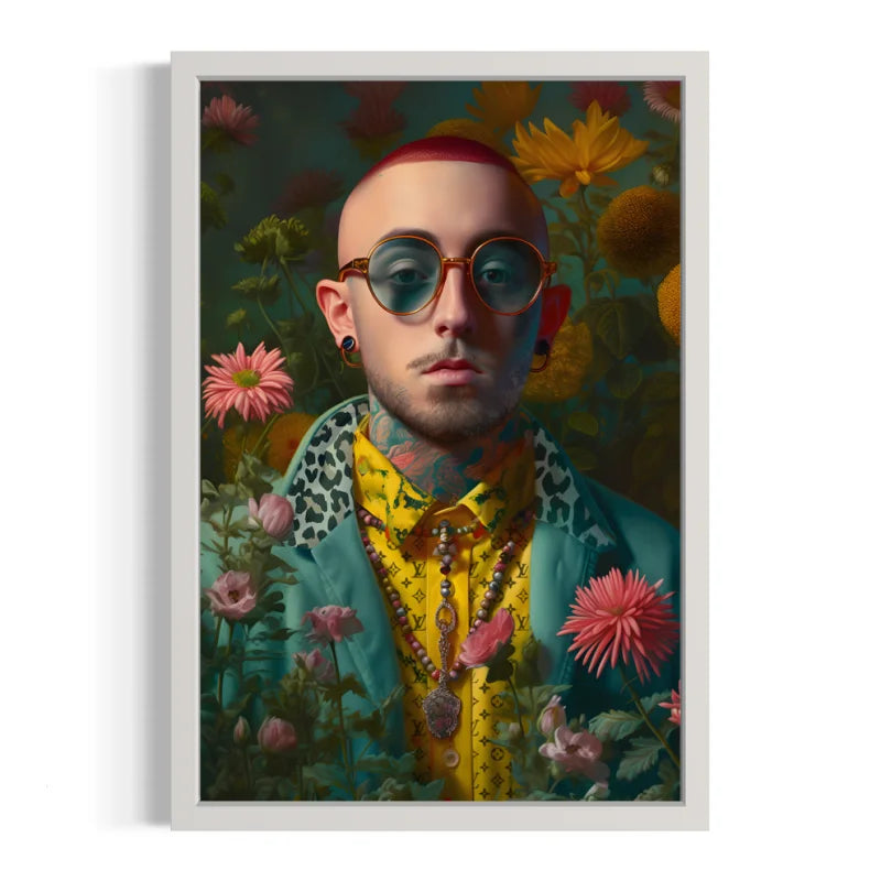 Tattooed Man Canvas Prints Framed Portrait - Ready to Hang Canvas Prints