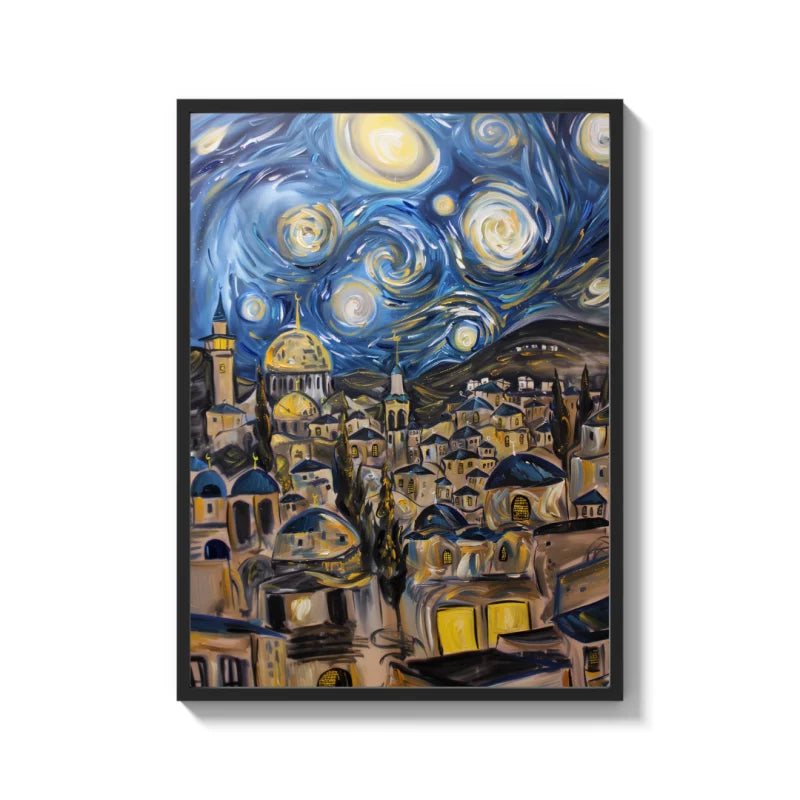 Van Gogh Style Cityscape Canvas Prints Legends and Icons - Legends & Icons
