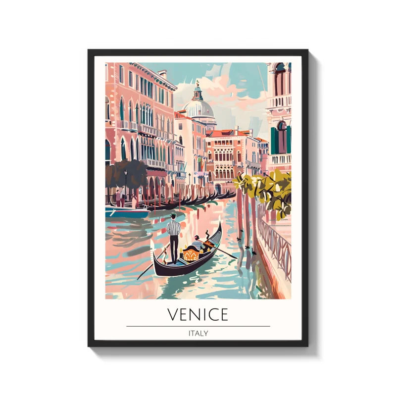 Venice Canal Canvas Print World Tour Collection - Ready to Hang Canvas Prints