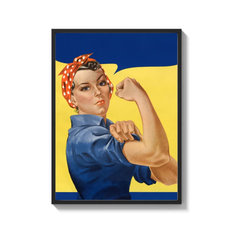 We Can Do It Canvas Prints Framed Poster - Ready to Hang Canvas Prints