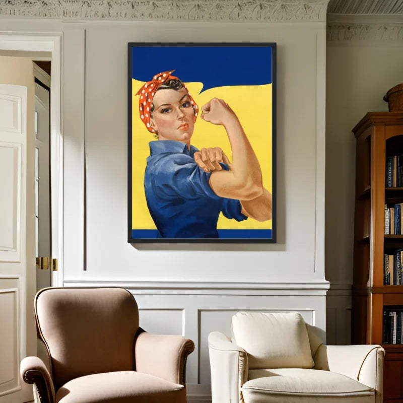 We Can Do It Canvas Prints Framed Poster - Ready to Hang Canvas Prints