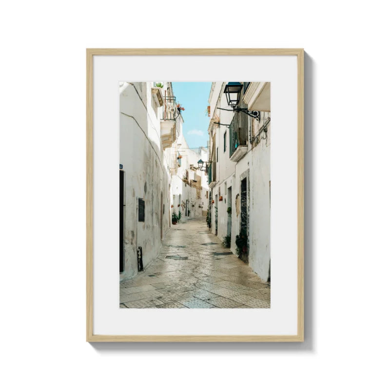 White Street Framed Fine Art Print - Framed Fine Art Prints
