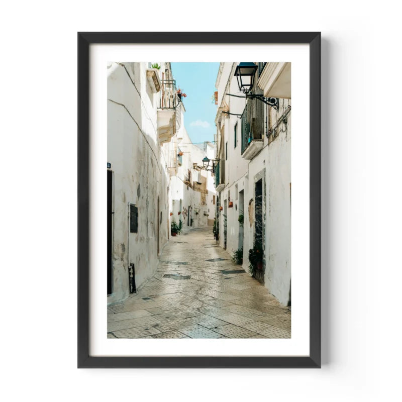 White Street Framed Fine Art Print - Framed Fine Art Prints