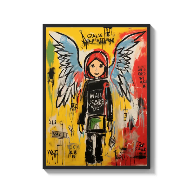 Winged Figure Canvas Prints Breaking Borders - Ready to Hang Canvas Prints