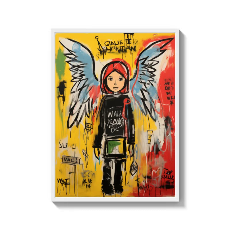 Winged Figure Canvas Prints Breaking Borders - Ready to Hang Canvas Prints