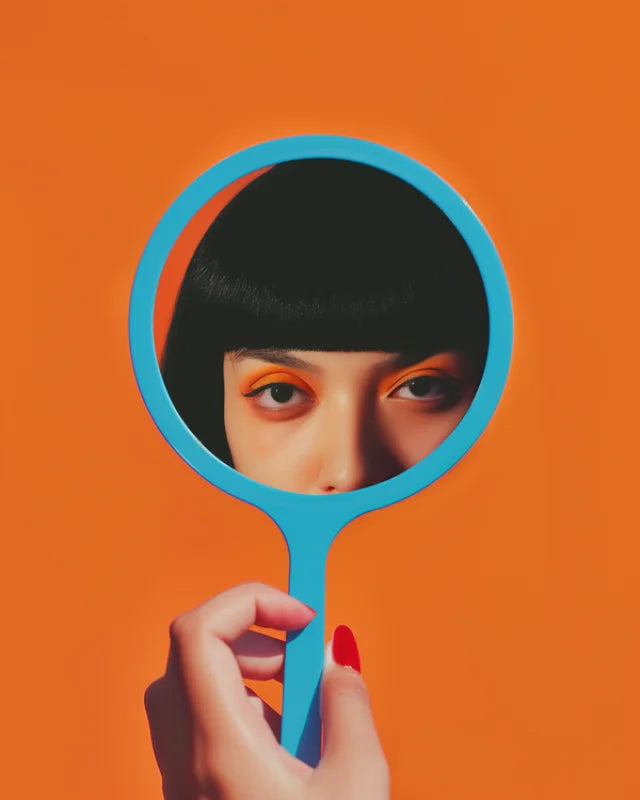 Woman with Mirror Canvas Prints Pop Art - Ready to Hang Canvas Prints