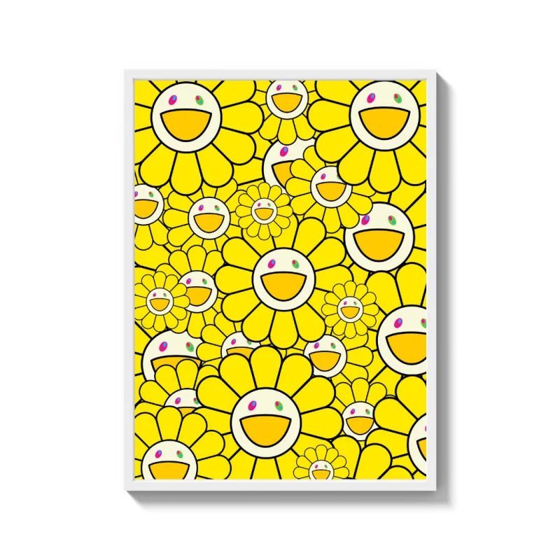 Yellow Flower Canvas Prints Framed Art - Ready to Hang Canvas Prints