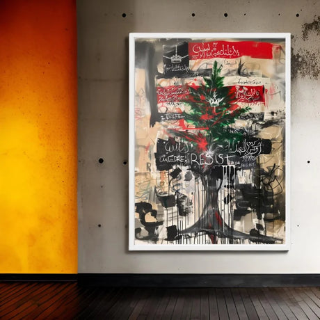 Arabic Tree Canvas Prints Abstract Art - Legends & Icons